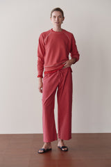 DONNI The Pop Drawstring Cargo Pant - Raspberry