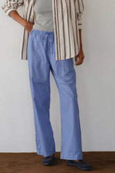 DONNI The Pop Stripe Drawstring Pant - Azure-Pinstripe