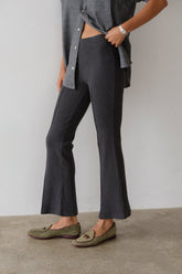 DONNI The Rib Kick Flare - Charcoal-Grey