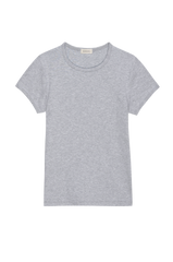DONNI The Baby Rib Baby Tee - Heather Grey