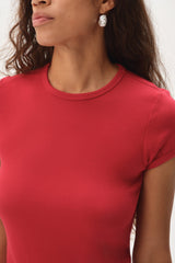 DONNI The Baby Rib Baby Tee - Bell Pepper