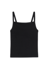 DONNI The Baby Rib Square Neck Tank - Jet