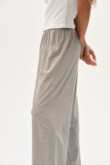 DONNI The Jersey Simple Crop Pant - Heather Grey