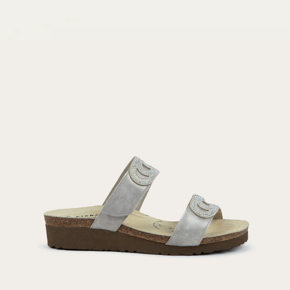 Quartz Metalic Leather/Silver,35