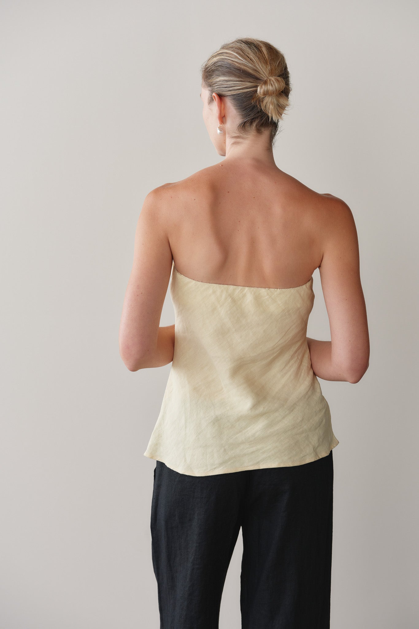 DONNI Butter Linen Tube Top - Butter