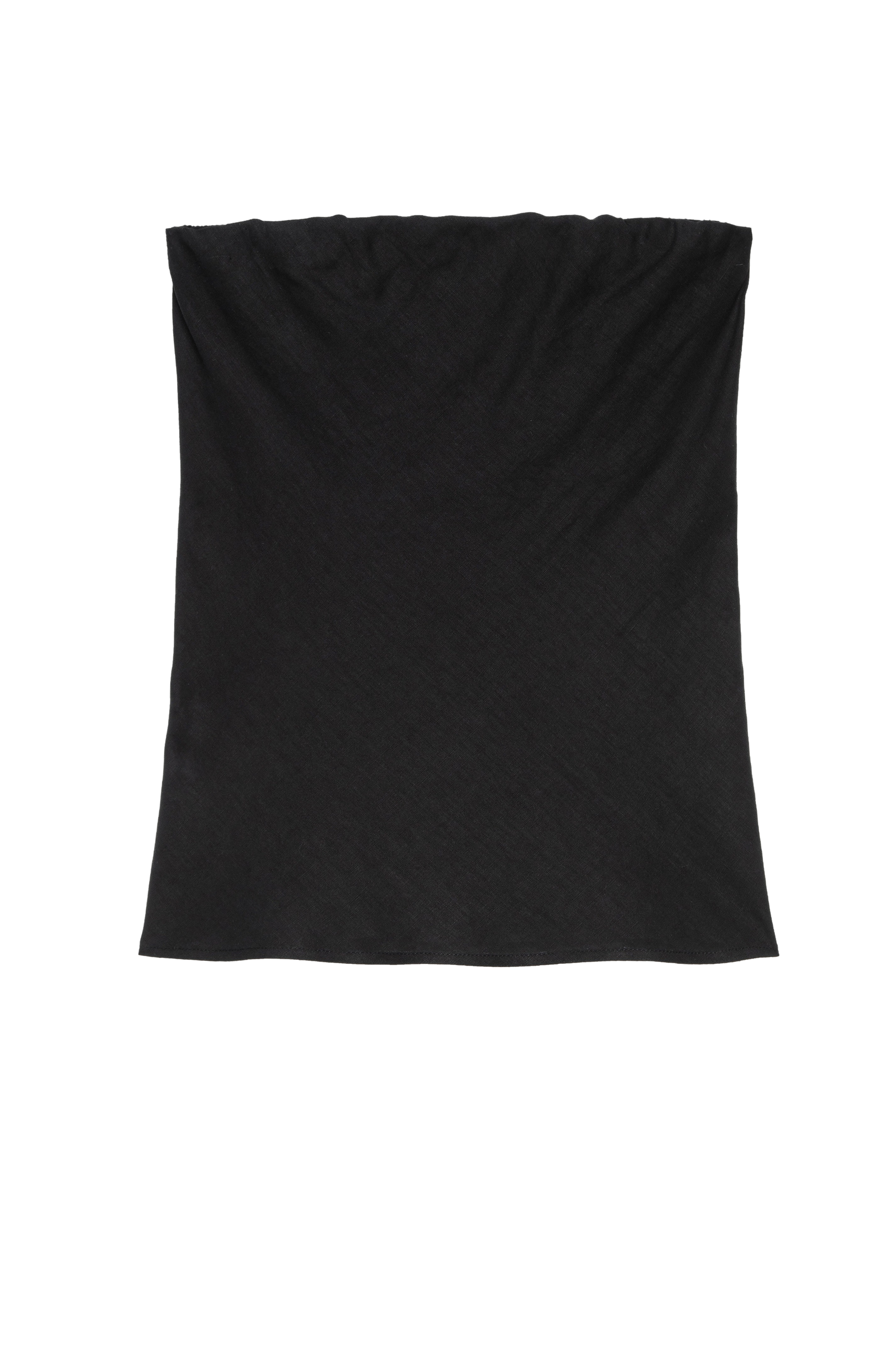 DONNI Jet Linen Tube Top - Jet