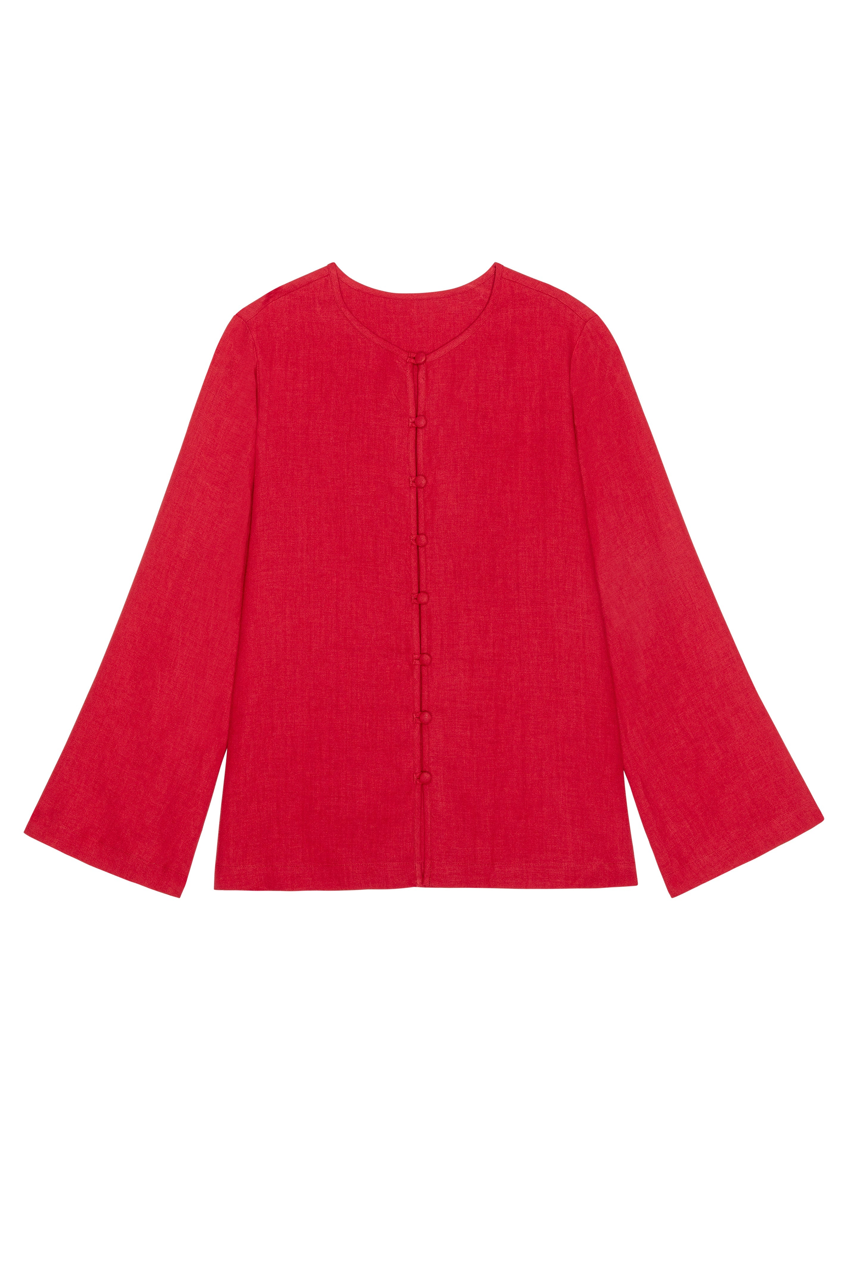 DONNI Bell Pepper Linen Loop Shirt - Bell-Pepper