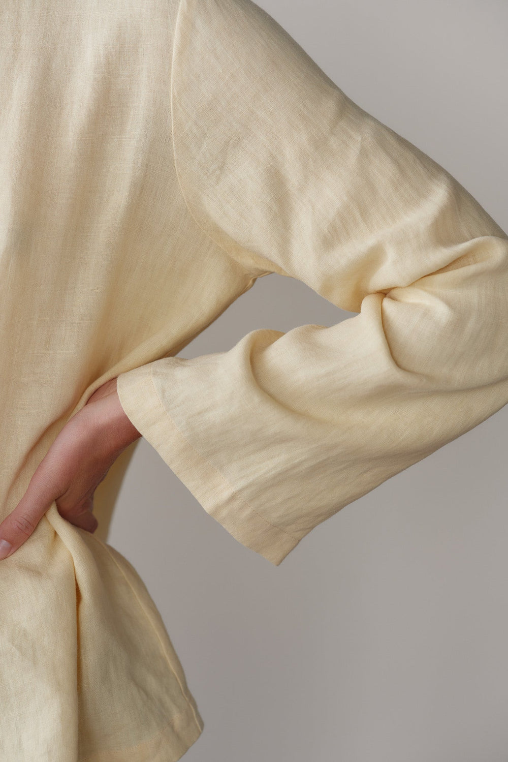 DONNI Butter Linen Loop Shirt - Butter