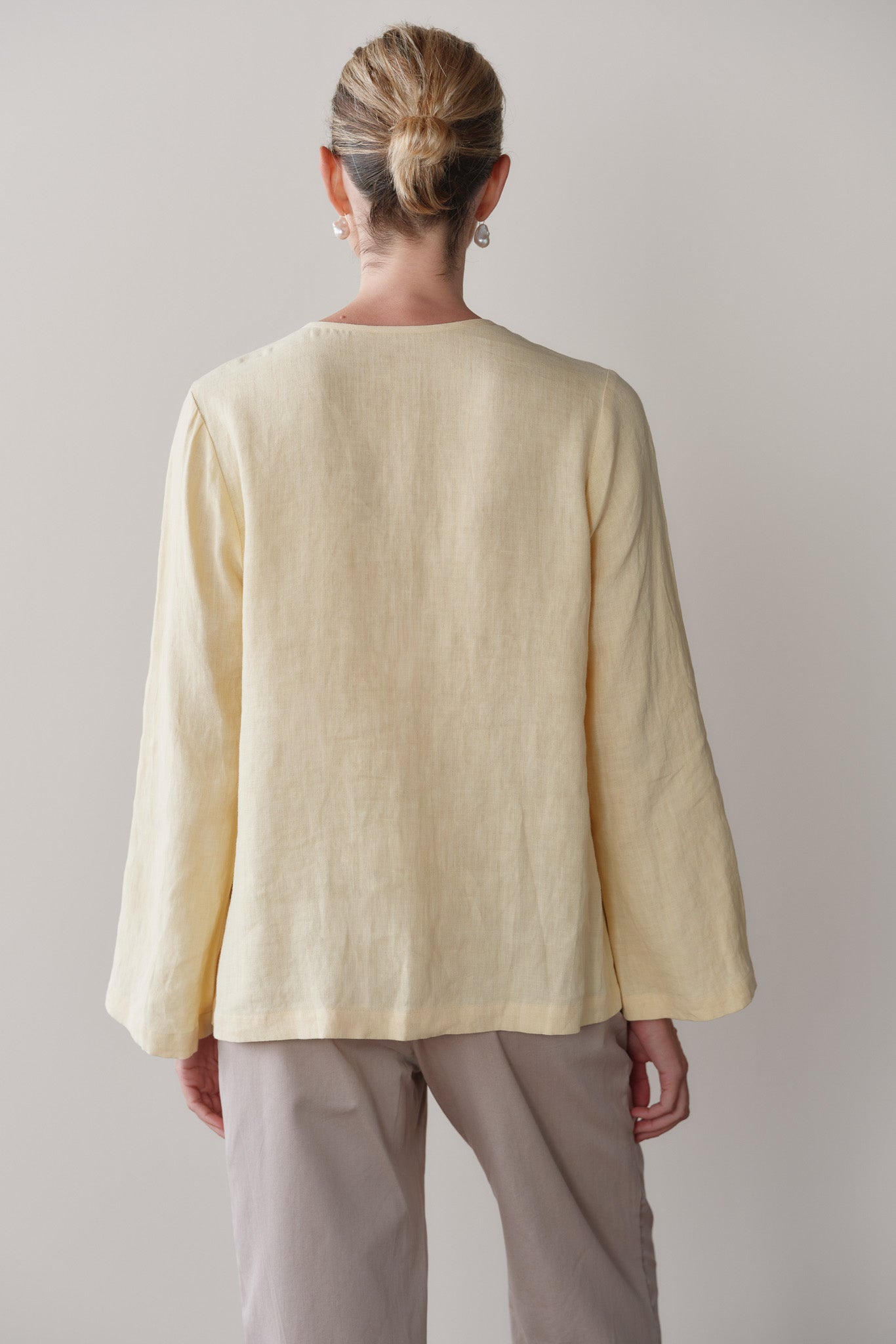 DONNI Butter Linen Loop Shirt - Butter