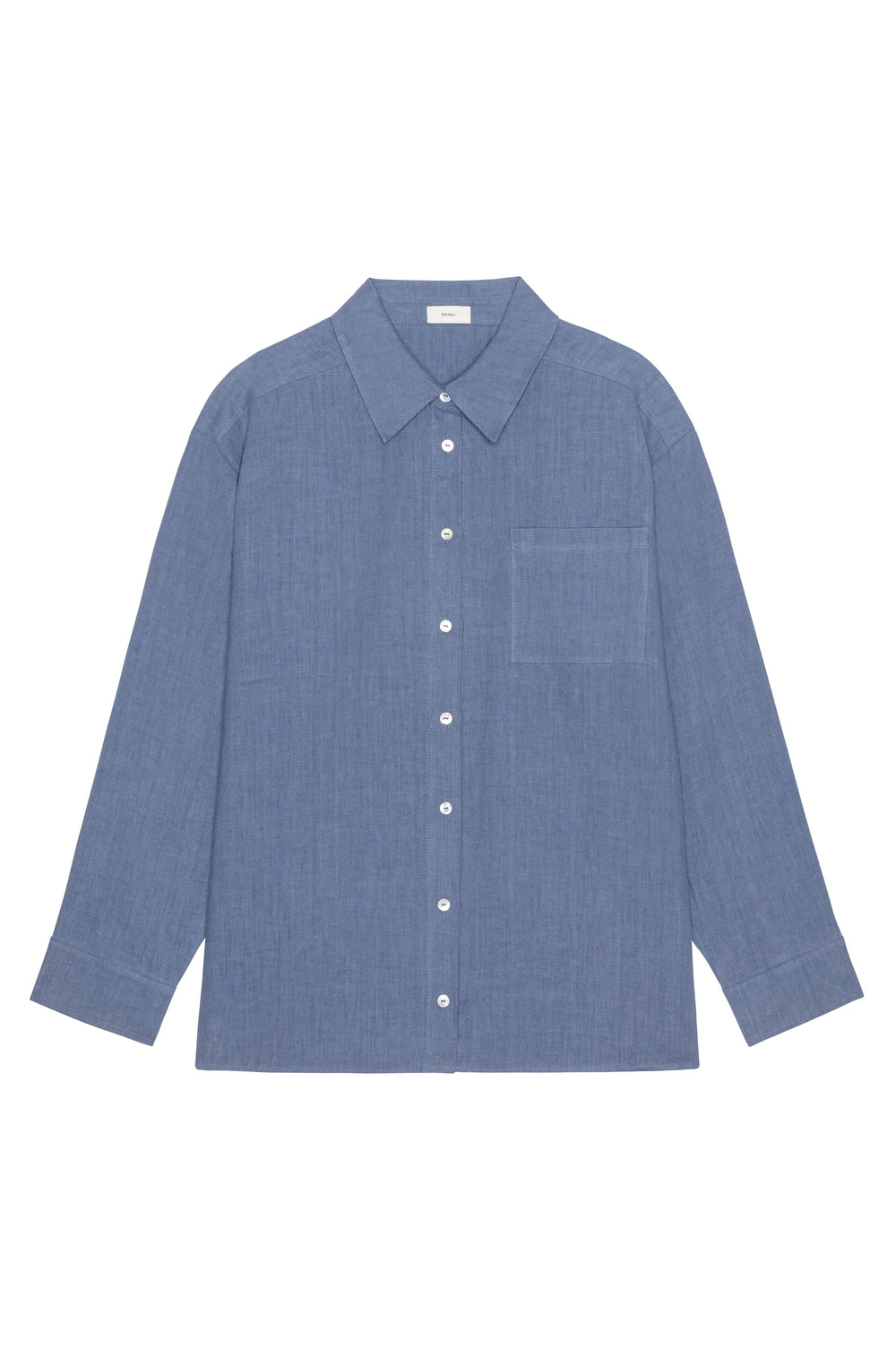 DONNI Lapis Linen Relaxed Shirt - Lapis