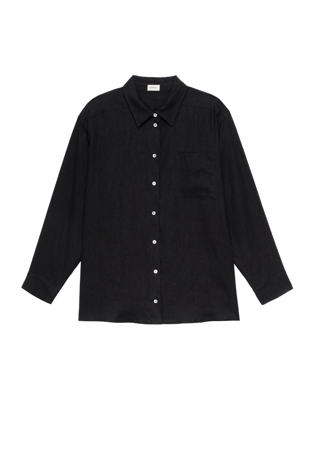 DONNI Jet Linen Relaxed Shirt - Jet