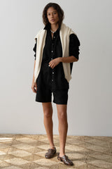 DONNI Jet Linen Relaxed Shirt - Jet