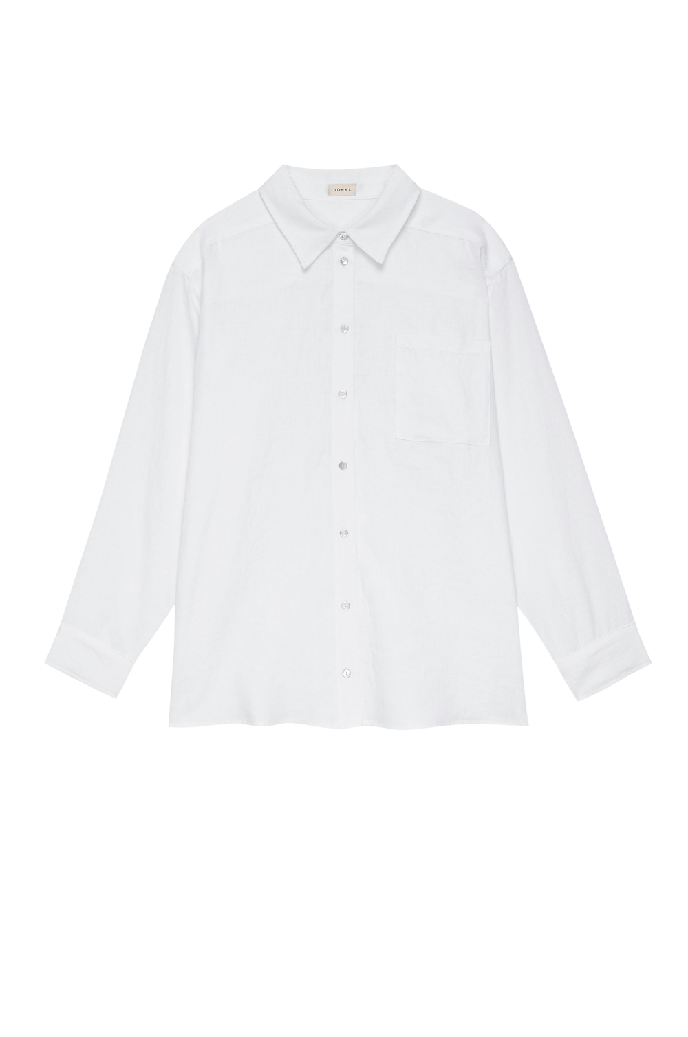 DONNI Powder Linen Relaxed Shirt - Powder
