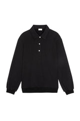 DONNI The Eco-Terry Polo Sweatshirt - Jet