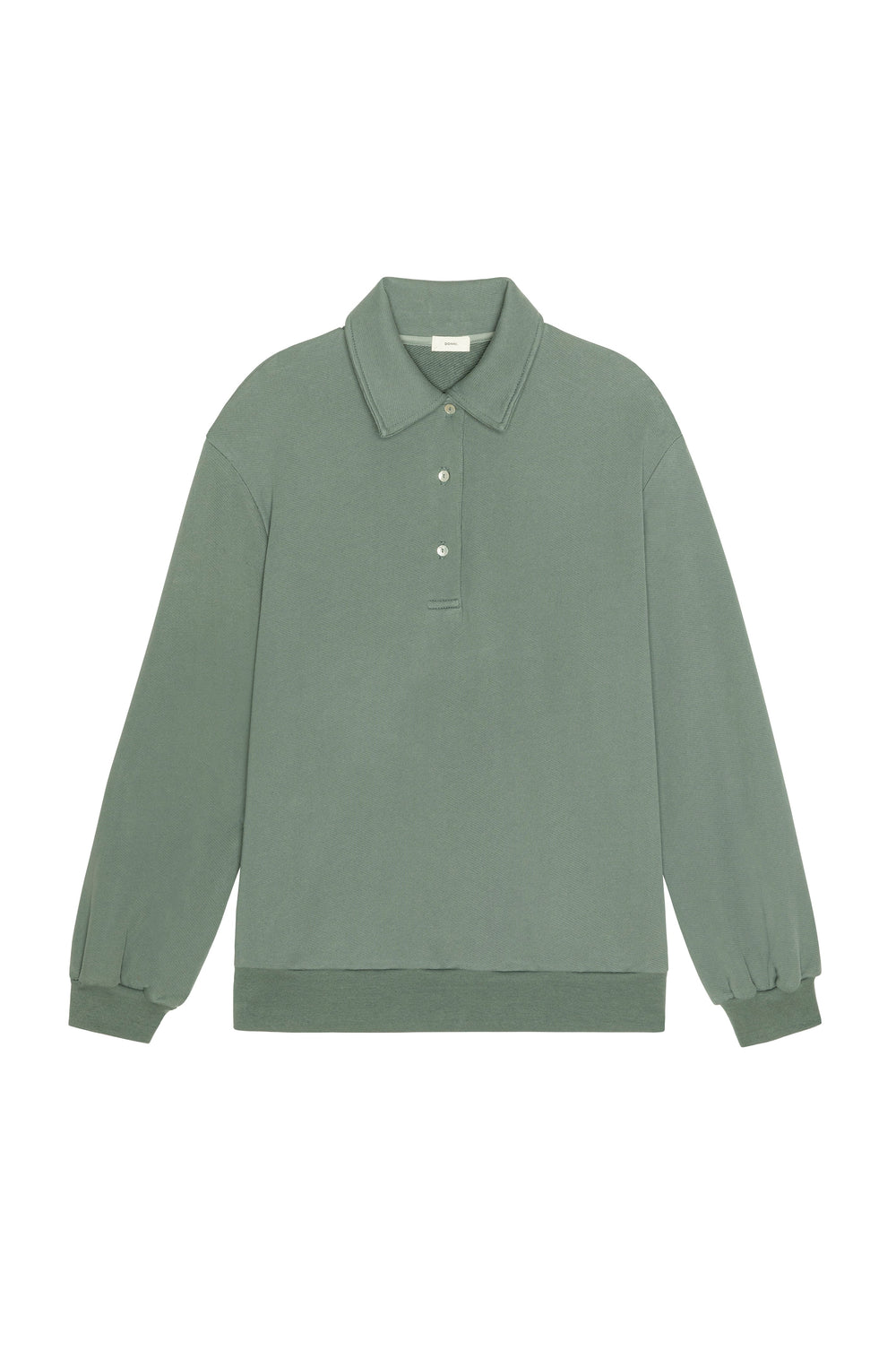 DONNI The Eco-Terry Polo Sweatshirt - Sage