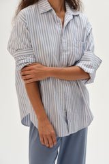 DONNI The Oxford Shirt - CORNFLOWER STRIPE