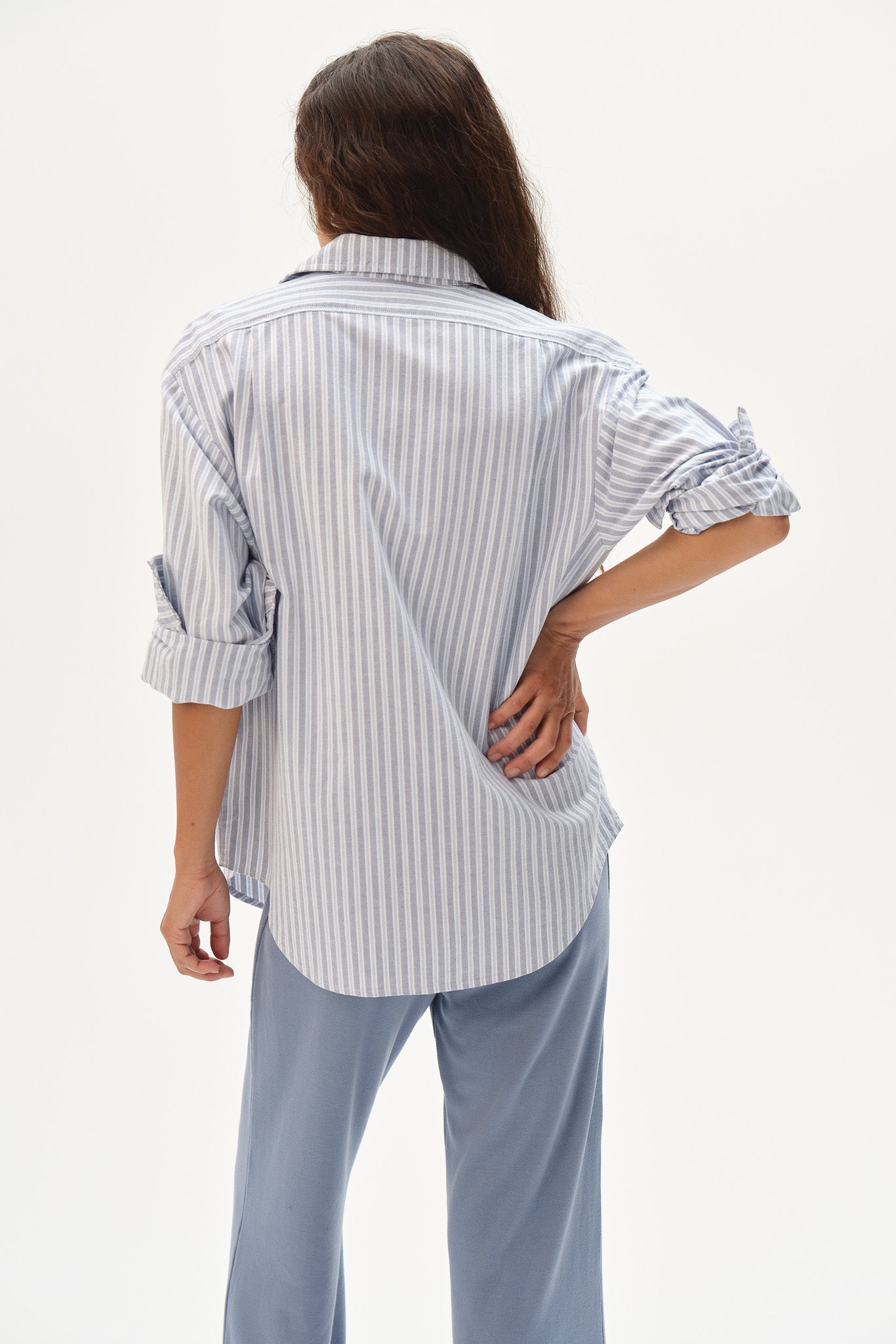 DONNI The Oxford Shirt - CORNFLOWER STRIPE
