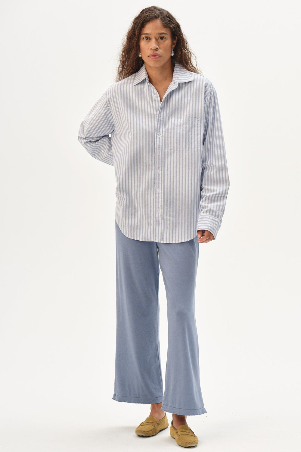 DONNI The Oxford Shirt - CORNFLOWER STRIPE