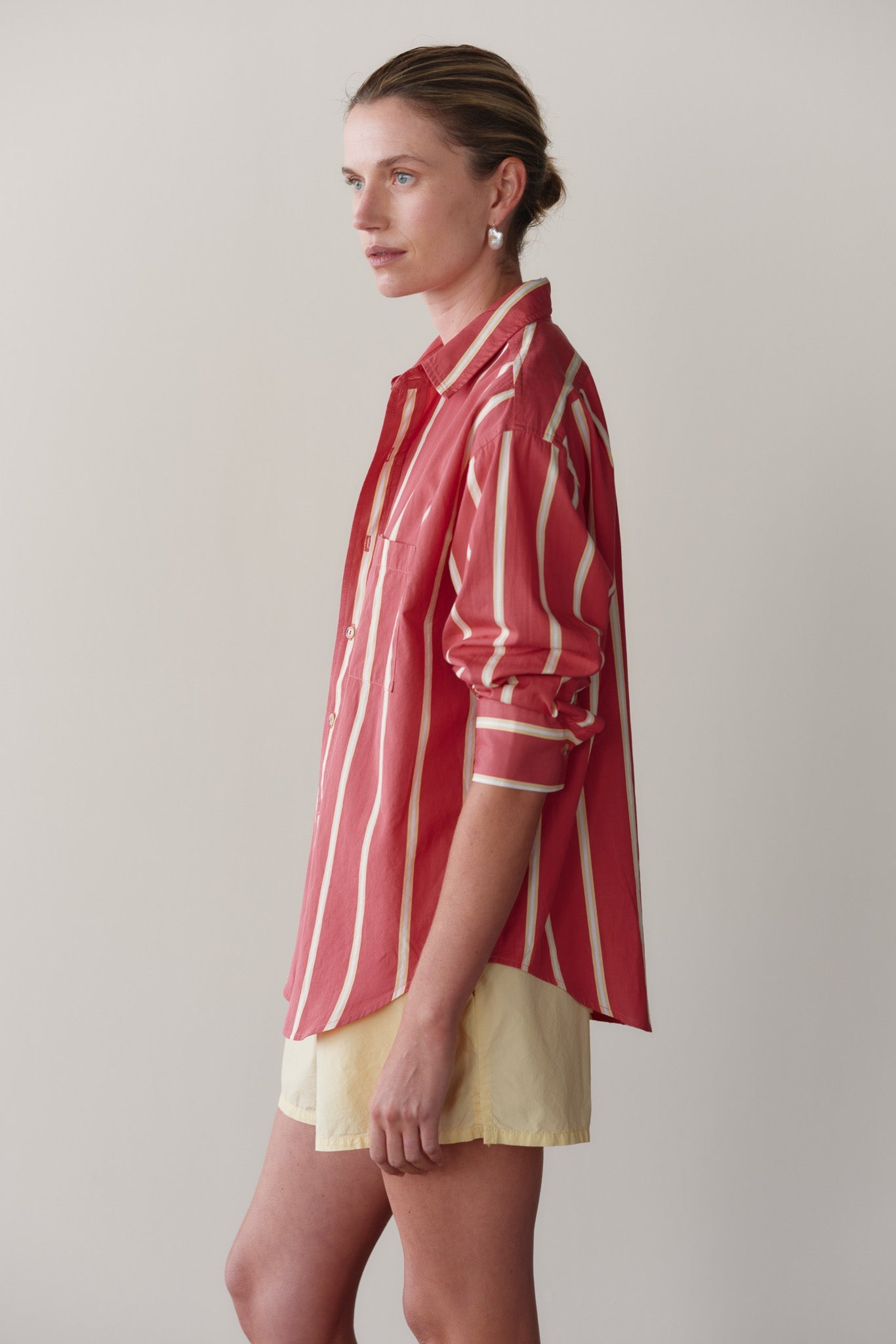 DONNI The Pop Shirt - Raspberry-Stripe