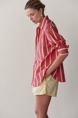 DONNI The Pop Shirt - Raspberry-Stripe