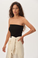 DONNI The Baby Rib Tube Top - Jet