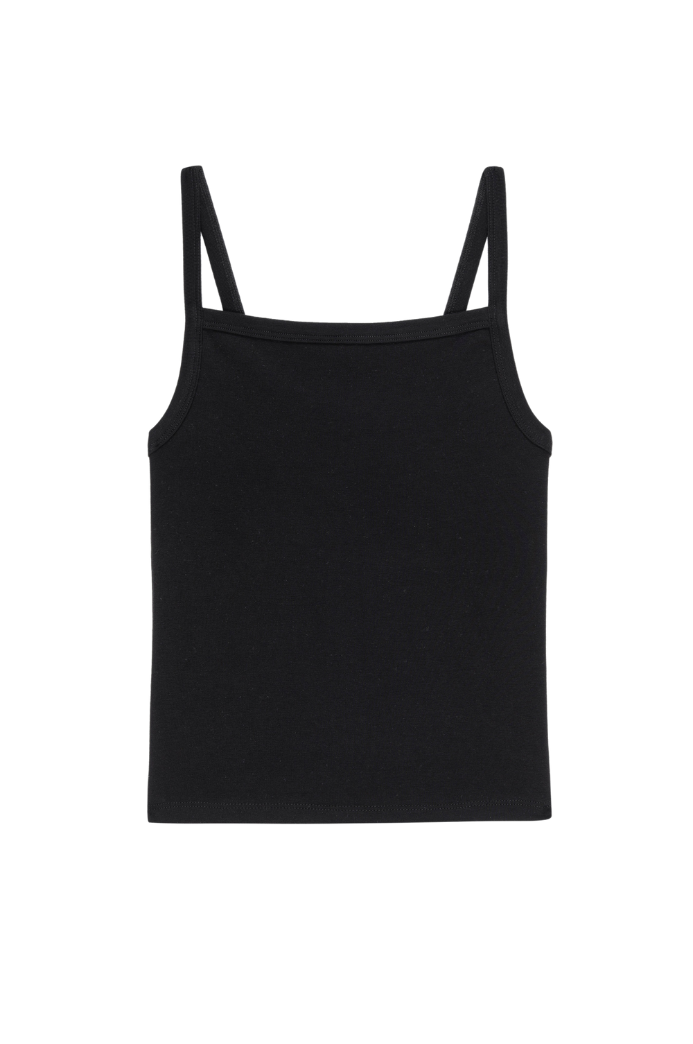 DONNI The Baby Rib Square Neck Tank - Jet
