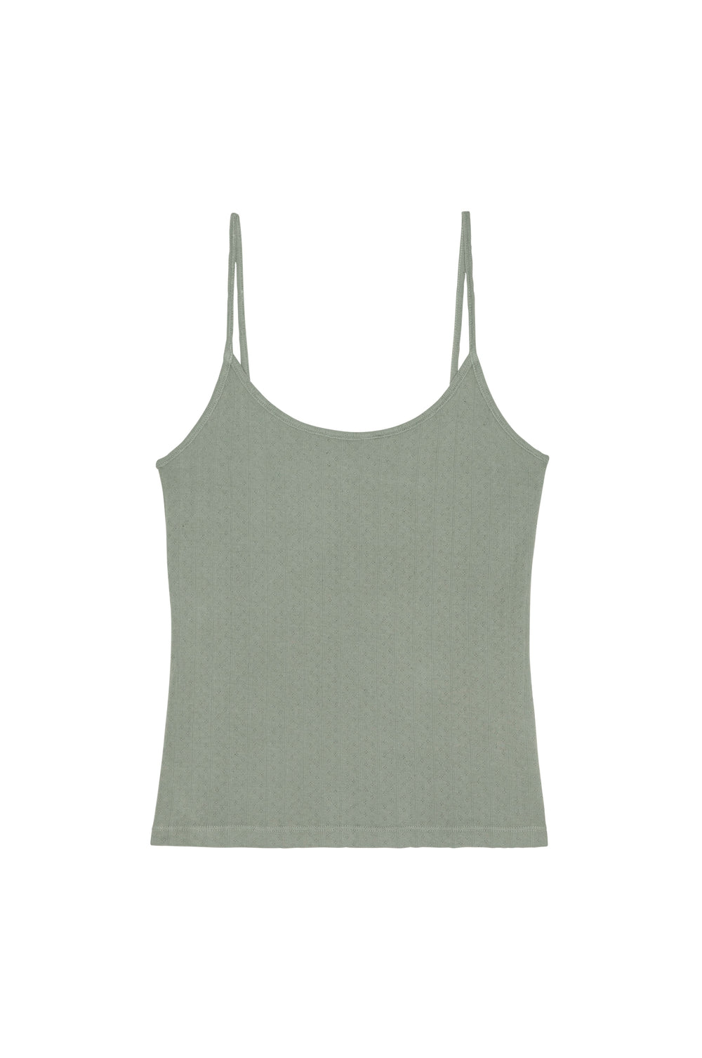 DONNI The Pointelle Cami Tank - Sage