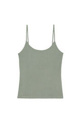 DONNI The Pointelle Cami Tank - Sage