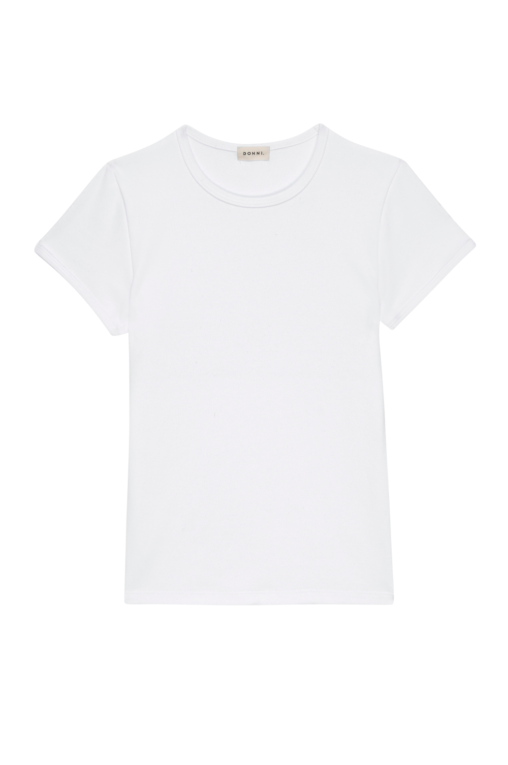DONNI The Baby Rib Baby Tee - Powder