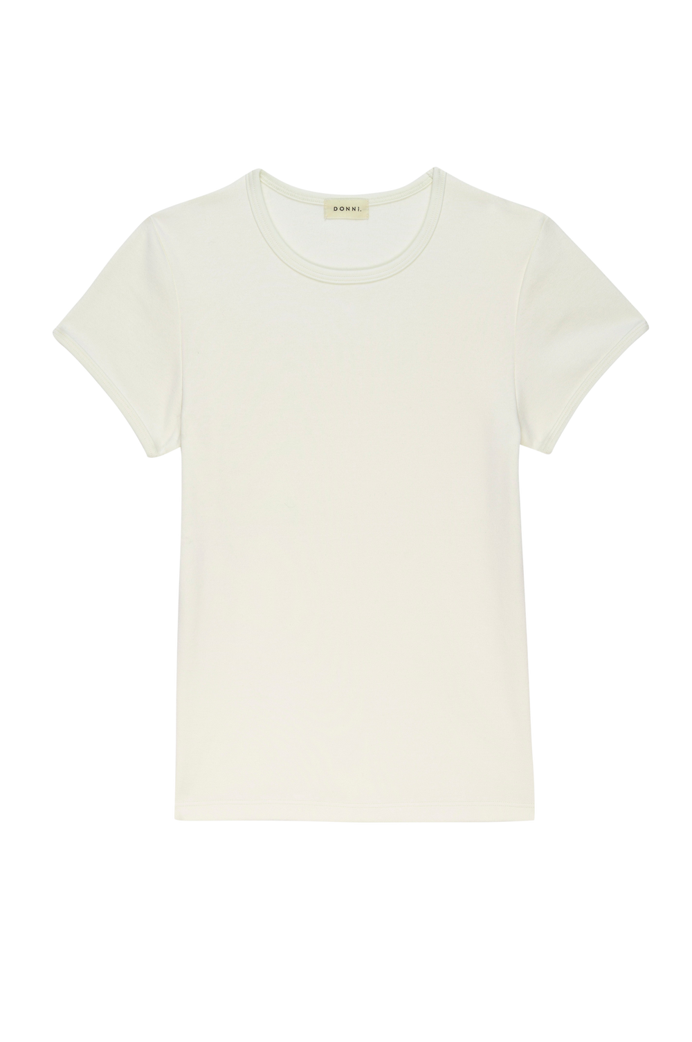 DONNI The Baby Rib Baby Tee - Creme