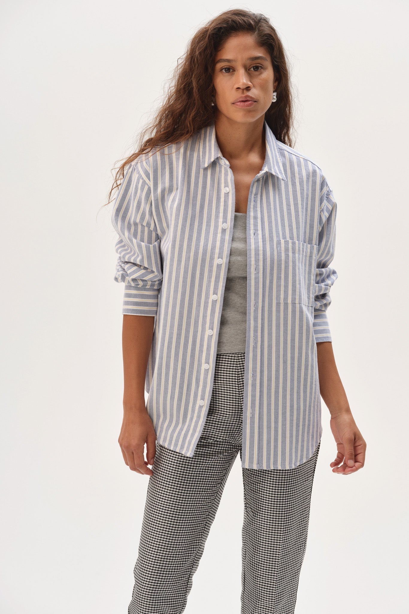 DONNI The Oxford Shirt - Butter Stripe