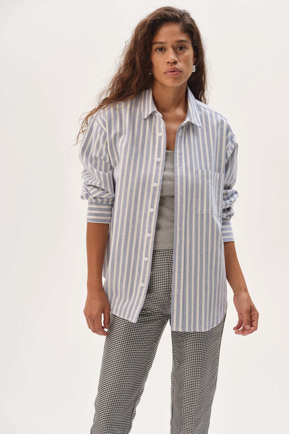 DONNI The Oxford Shirt - Butter Stripe