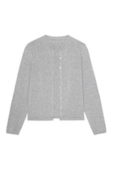 DONNI The Cotton Knit Sweater Set - Heather-Grey