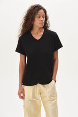 DONNI The Jersey V-Neck Tee - Jet