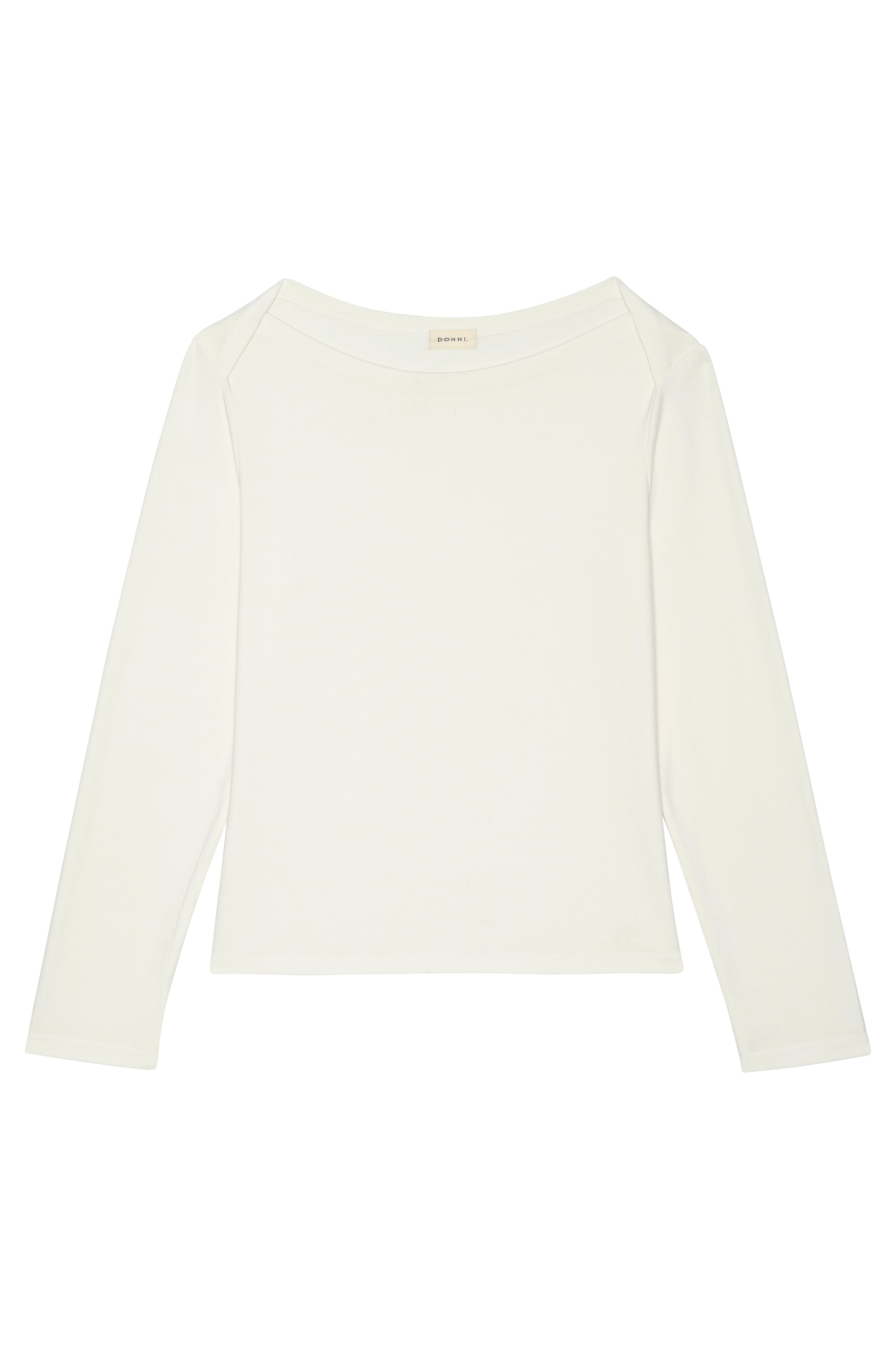 DONNI The Baby Rib Envelope Top - Creme