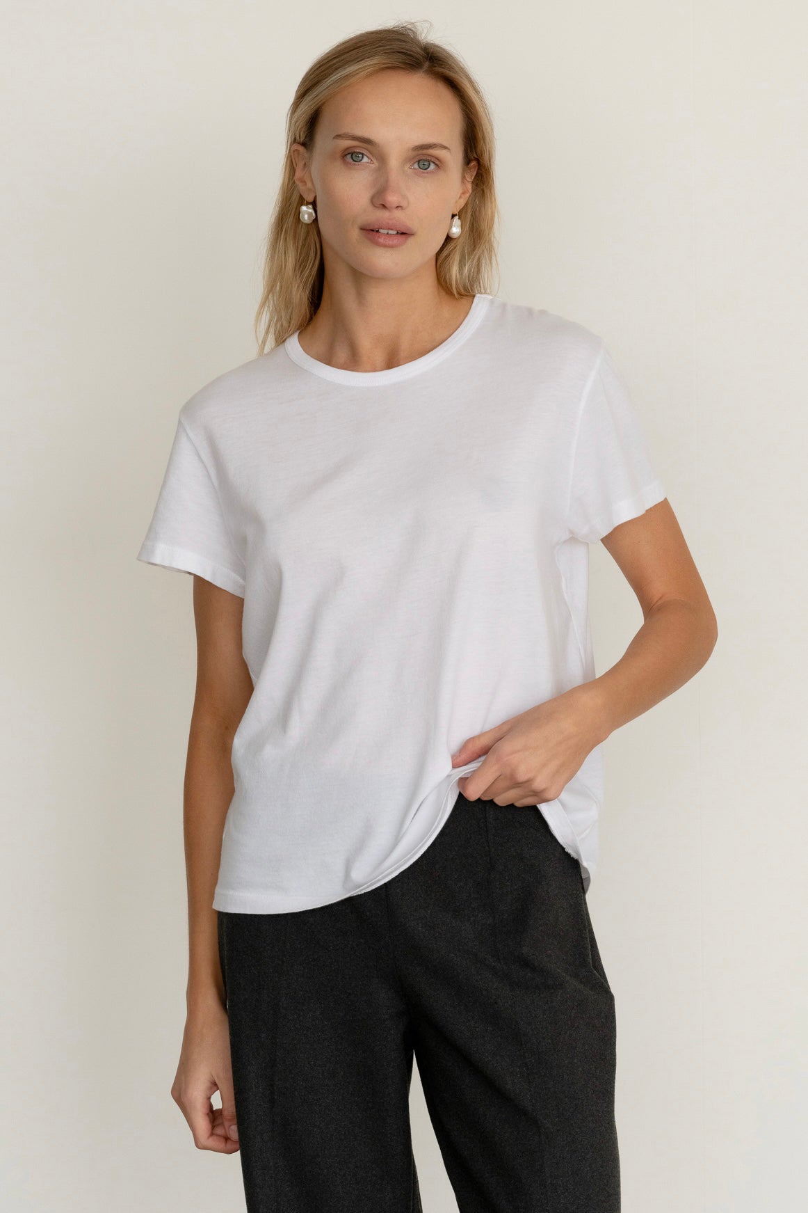 DONNI Powder Jersey Tee - Powder