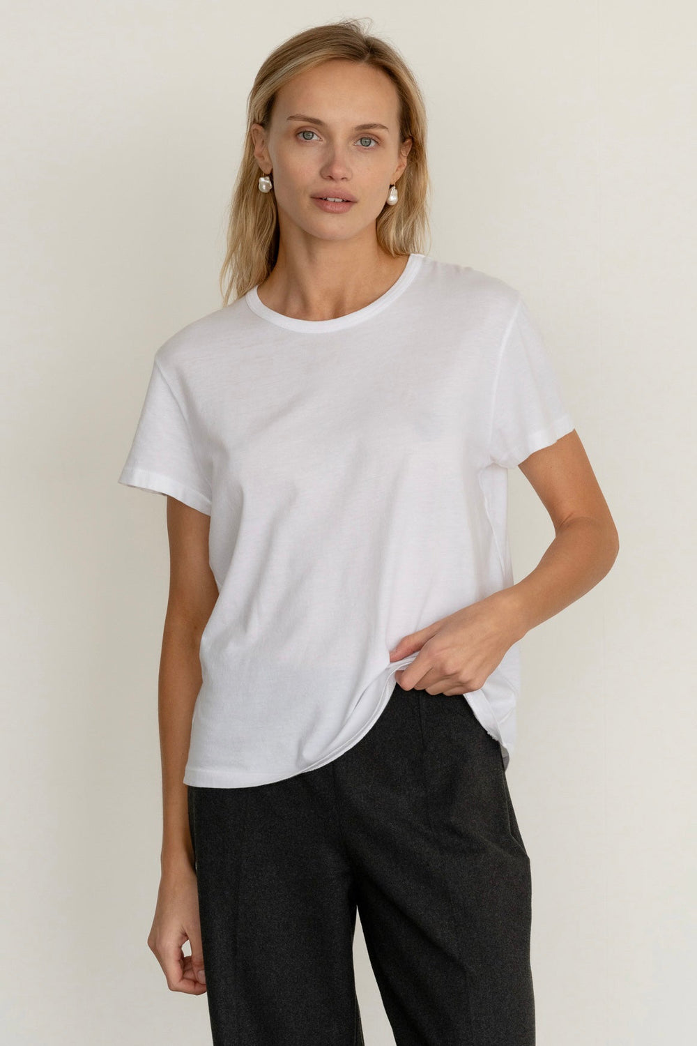 DONNI Powder Jersey Tee - Powder