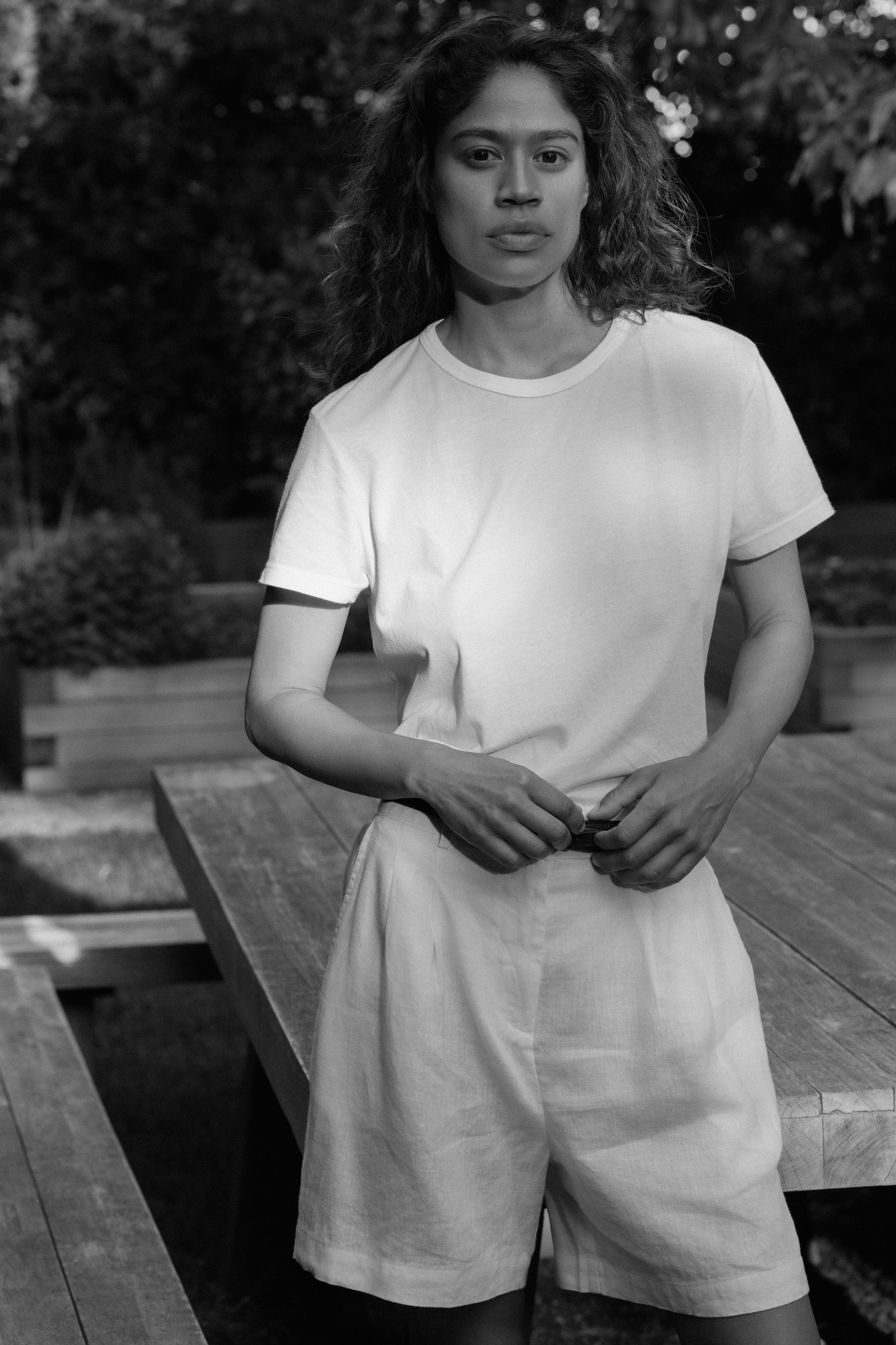 DONNI Powder Jersey Tee - Powder