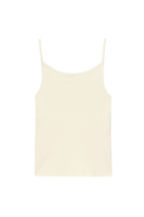 DONNI Creme Rib Spaghetti Tank - Creme