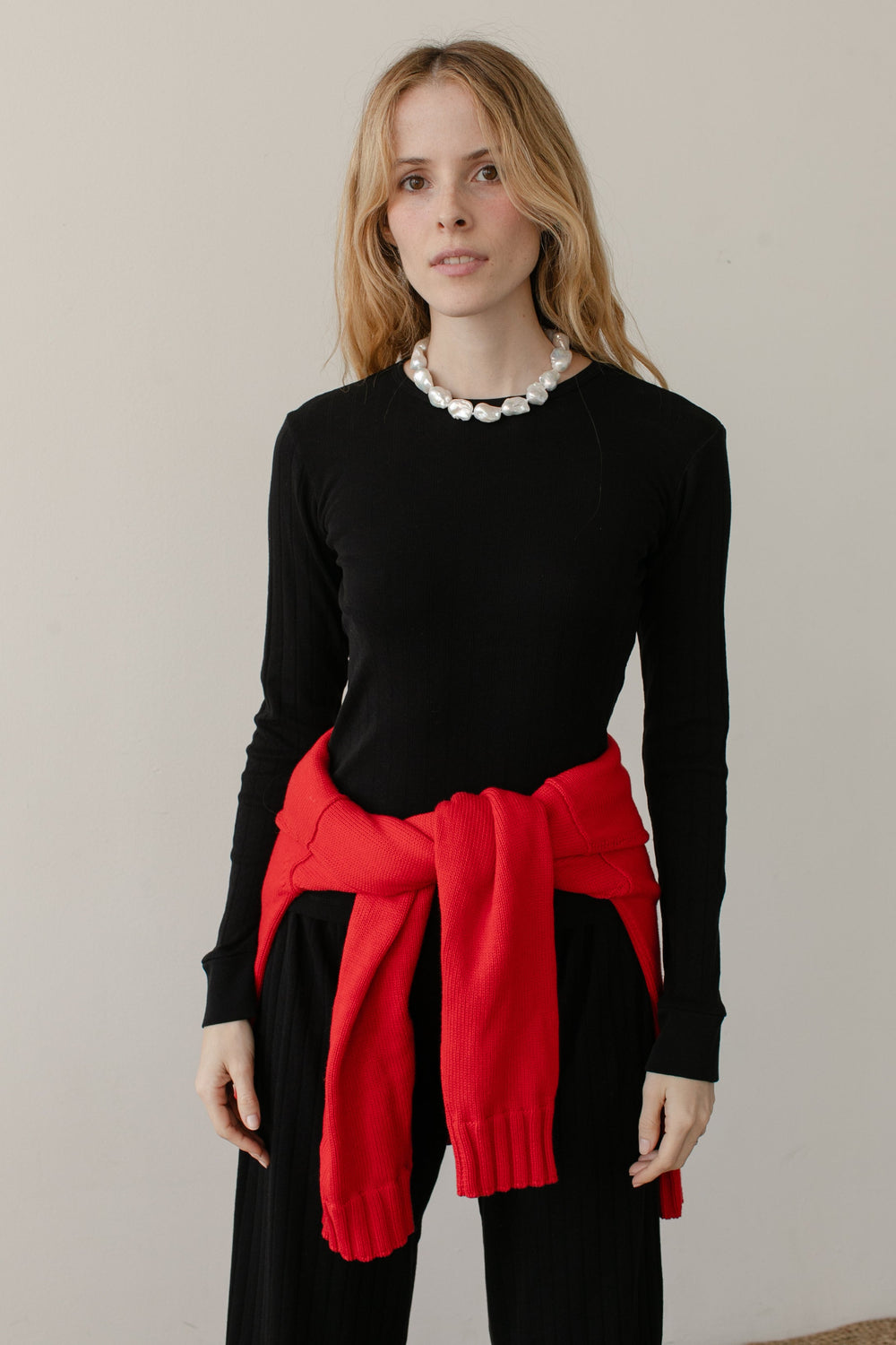 DONNI The Pointelle Long Sleeve - Jet