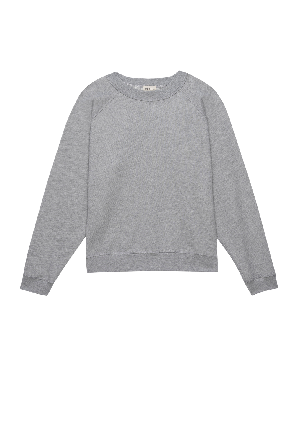 DONNI Heather Grey Eco-Terry Crewneck - Heather-Grey