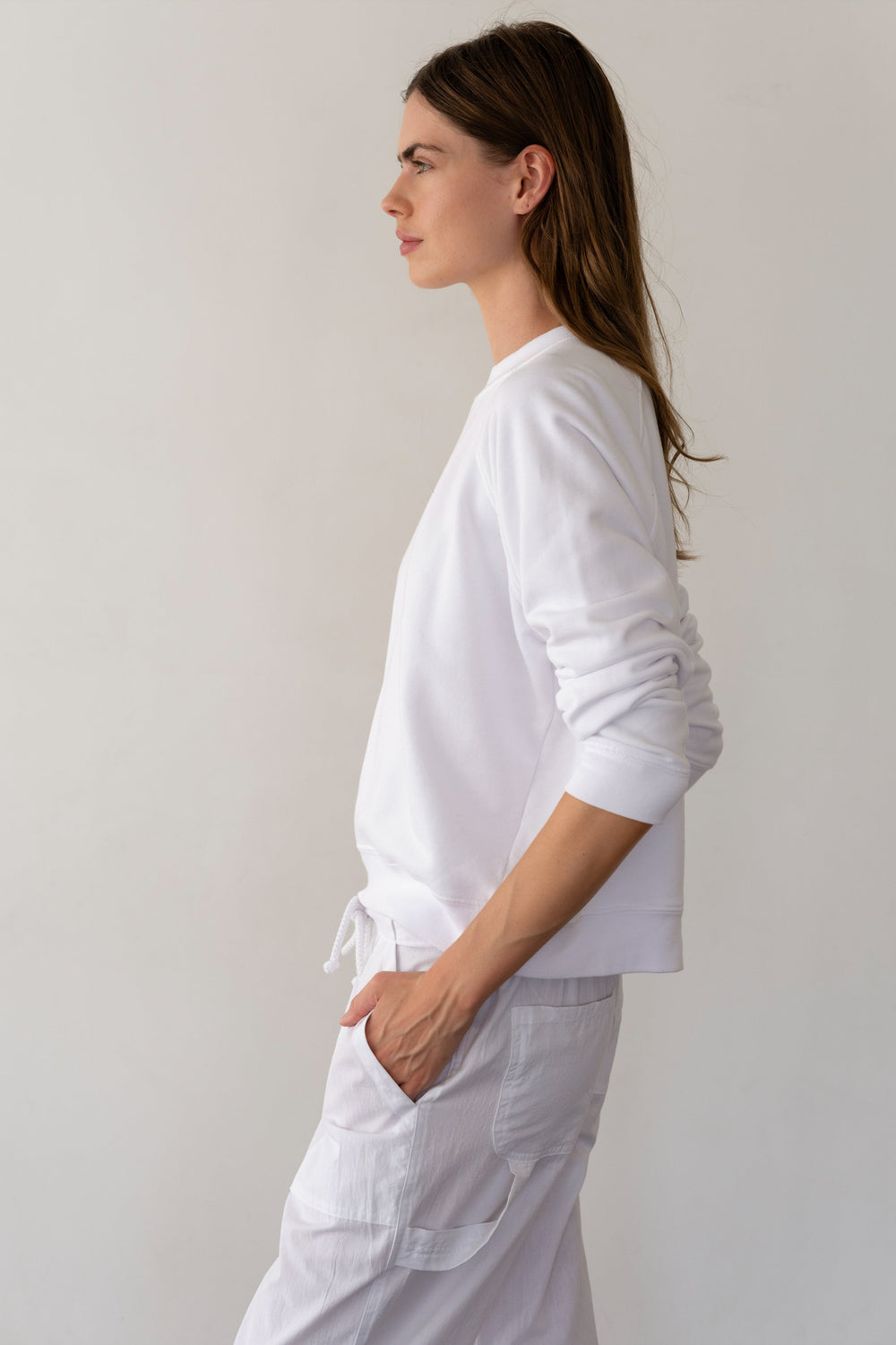DONNI Powder Eco-Terry Crewneck - Powder