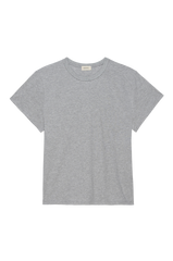 DONNI Heather Grey Jersey Tee - Heather-Grey