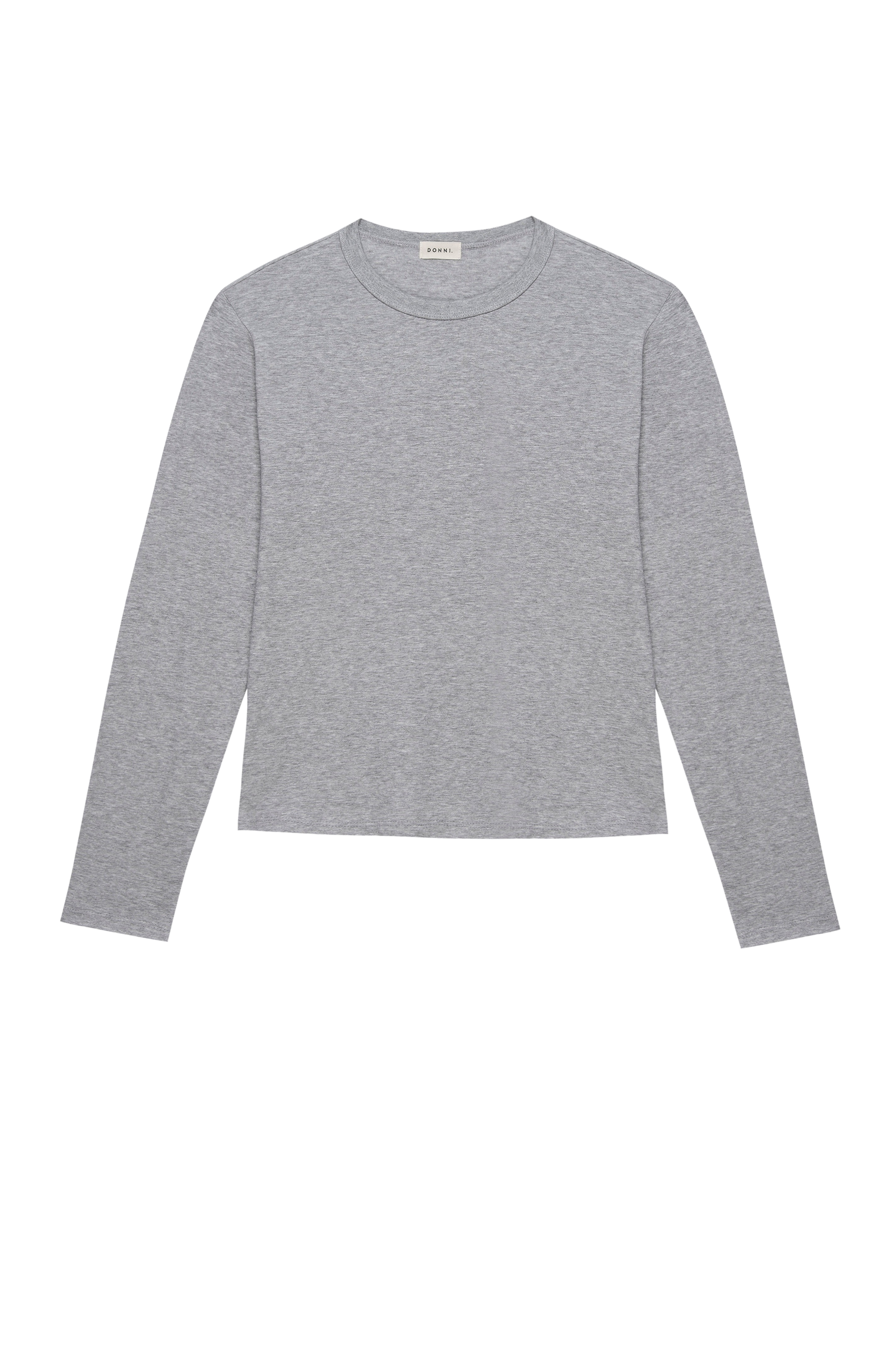 DONNI Heather Grey Jersey Long Sleeve - Heather Grey