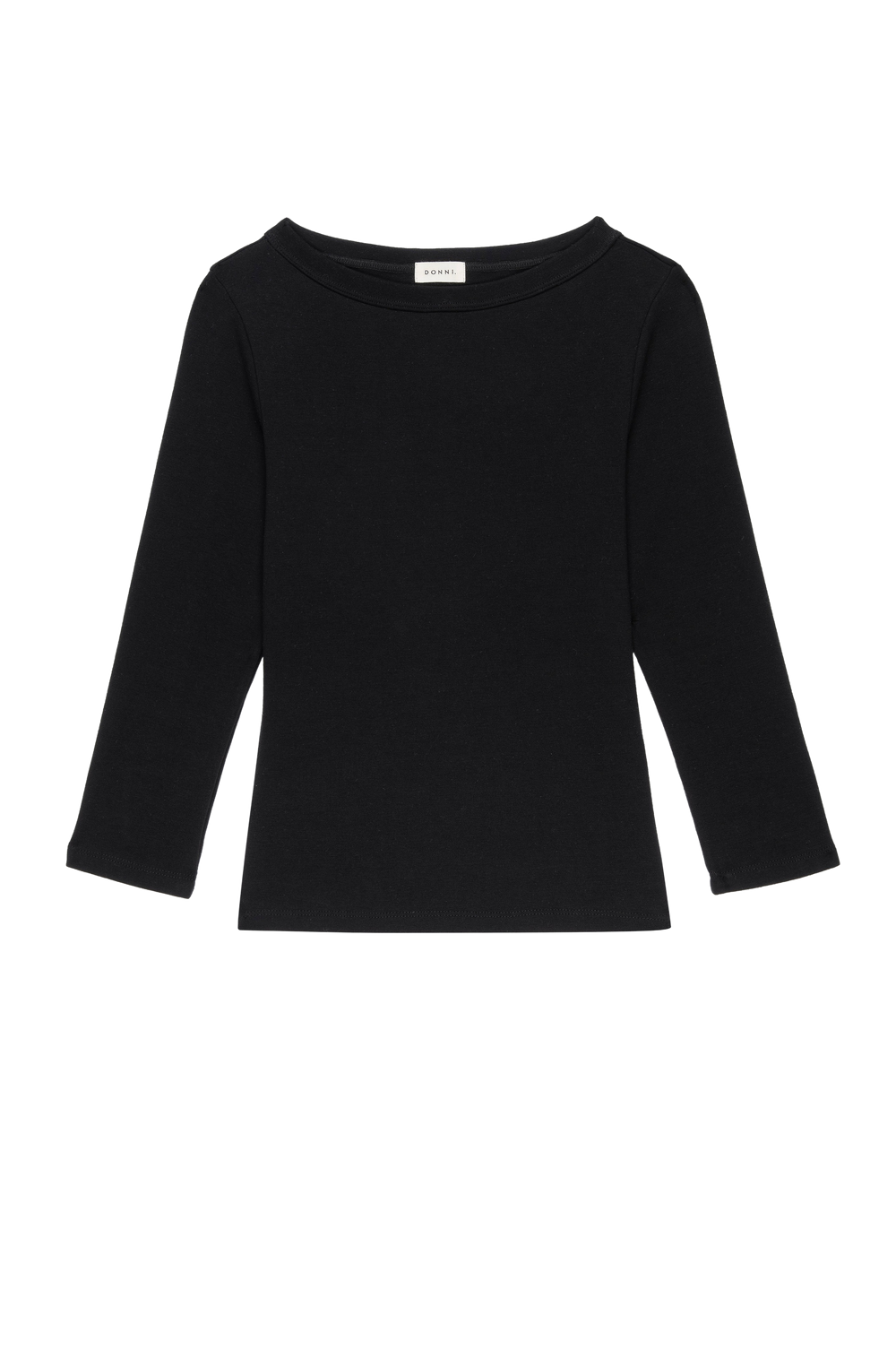 DONNI The Baby Rib Boat Neck - Jet