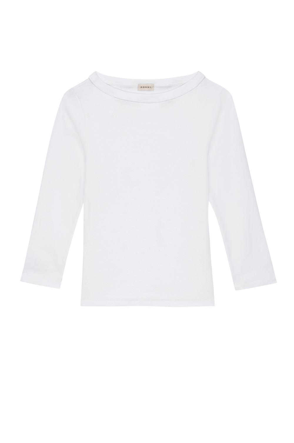 DONNI Powder Baby Rib Boat Neck - Powder