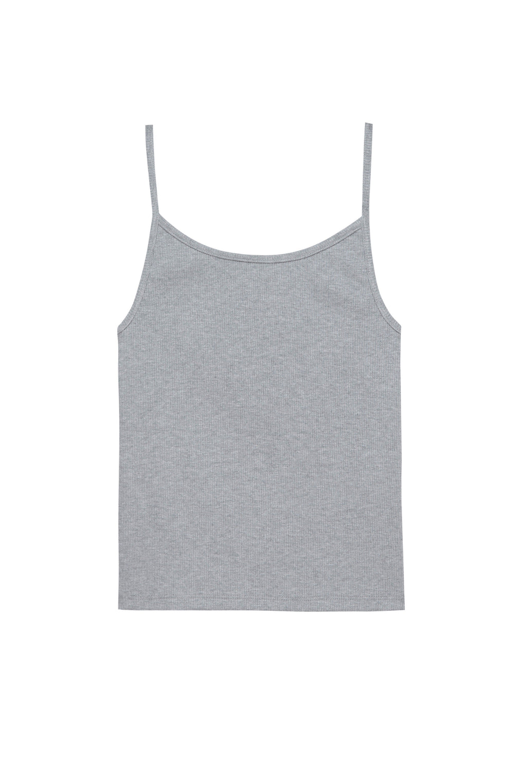 DONNI The Rib Spaghetti Tank - Heather Grey