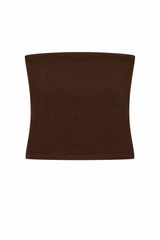 DONNI The Baby Rib Tube Top - Espresso