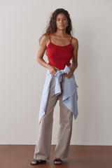 DONNI The Pointelle Cami Tank - Bell-Pepper