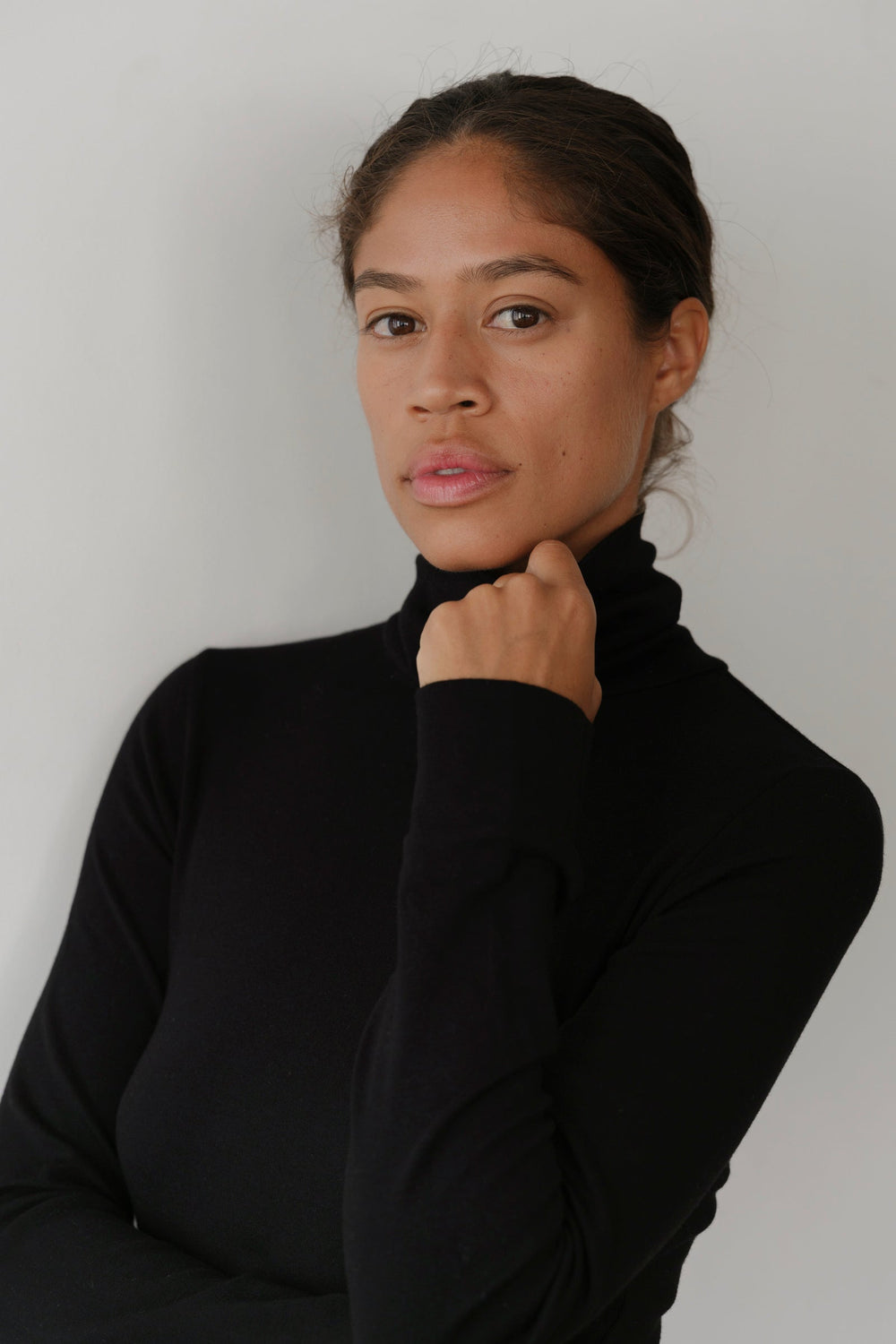DONNI The Baby Rib Turtleneck - Jet